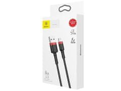 BASEUS Baseus USB Lightning kabel za iPhone 2,4A 1m Rdeča