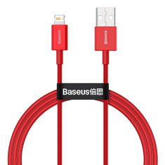 BASEUS Superior USB - Lightning kabel 2,4 A 1 m rdeč (CALYS-A09)
