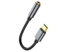 BASEUS Baseus adapter L54 USB-C tipa C na mini Jack 3,5 mm Audio črn