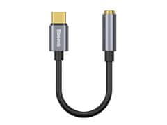 BASEUS Baseus adapter L54 USB-C tipa C na mini Jack 3,5 mm Audio črn