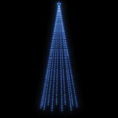 Vidaxl Božično drevo s konico 732 modrih LED lučk 500 cm
