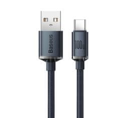 BASEUS Kabel USB-C za hitro polnjenje in prenos podatkov USB-C 100W 2m črn