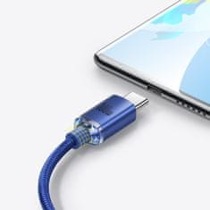 BASEUS Kabel USB z USB-C za hitro polnjenje in prenos podatkov 2 m modri