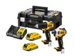 DeWalt 18V kombinirani komplet vijačnik Dcd708 + vijačnik Dcd809 2X2,0Ah Tstak Dck2061D2T