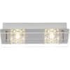 Brilliant LED stropna luč MARTINO 10W, mat krom, 3000 K, 840 lm