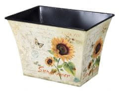 Komplet posod za cvetlični lonec Sunflower tin 17,19,21cm 3pcs