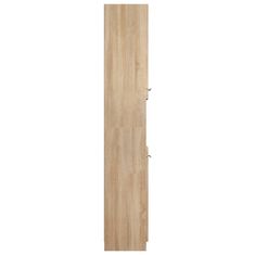 Greatstore Kopalniška omarica sonoma hrast 32x34x188,5 cm konstruiran les