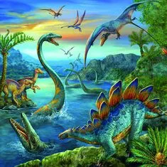 Ravensburger Puzzle Neverjetni dinozavri 3x49 kosov