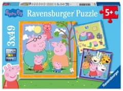 Ravensburger Peppa Pig Puzzle 3x49 kosov