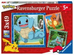 Ravensburger Sestavljanka Spustite Pokemone 3x49 kosov