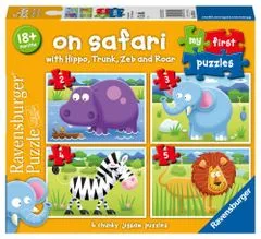 Ravensburger Moja prva sestavljanka: Na Safariju 4v1 (2,3,4,5 kosov)