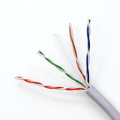 Qoltec qoltec utp omrežni kabel | cat6 | 305m | pvc siva