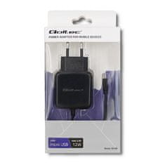 Qoltec polnilec qoltec 5v | 2,4a | 12w | microusb | črna