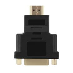 Qoltec hdmi adapter a moški | dvi (24+1) ženska