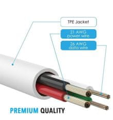 Northix Adapter Lightning 2v1 s 3,5 mm priključkom Aux 