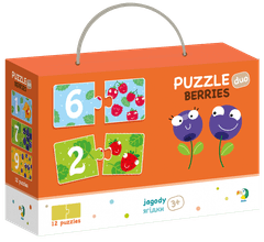 DoDo Puzzle Duo Številke Hrošči 12x2 kosov