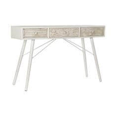 DKD Home Decor Konzola DKD Home Decor Fir Beige Metal White (120 x 36,5 x 76 cm)