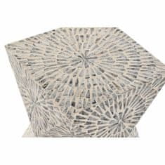 NEW Stranska miza DKD Home Decor Siva Bež Biserovina 34 x 34 x 45 cm