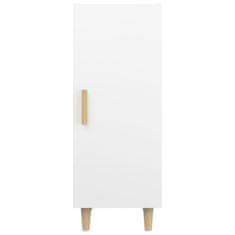 Vidaxl Komoda bela 34,5x34x90 cm konstruiran les