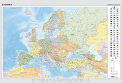 Zemljevid Evropa piši-briši B1 stenski 
