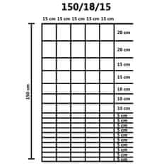 Vidaxl Vrtna ograja pocinkano jeklo 50x1,5 m srebrna