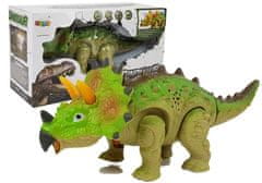 shumee Dinozaver Triceratops Green na baterije