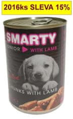 Smarty Dog Junior Jagnječji koščki, v konzervi 410 g