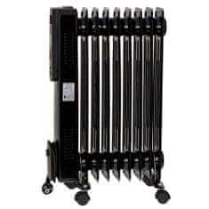 Adler oljni radiator CR7810, 9 reber, 2000 W, črn