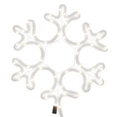 Vidaxl Božična figura snežinka z 48 toplo belimi LED lučkami