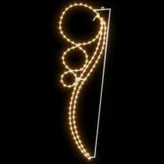 Vidaxl Svetlobna veriga krogla 2 kosa s 144 toplo belimi LED lučkami