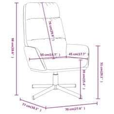 Vidaxl Lounge stol, temno siv, oblazinjen s tkanino