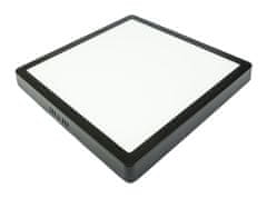 Berge LED panel ECOplanet - kvadratni pritrjen - črn - 24W - 230V - 1900Lm - nevtralna bela