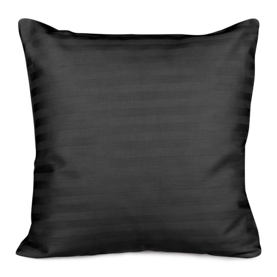 shumee Bombažna saten prevleka za blazino CIZGILI BLACK/40x40.