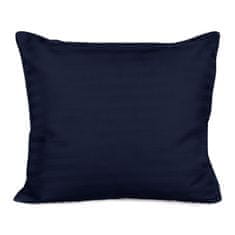 shumee Bombažna saten prevleka za blazino CIZGILI NAVY BLUE/70x80.