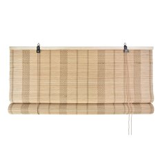 NEW Navojna rolete DKD Home Decor Poliester Svetlo rjava Bambus (120 x 3 x 175 cm)