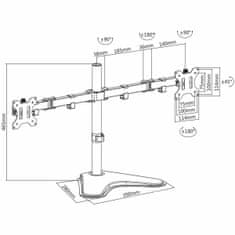 V7 DS2FSD-2E namizni nosilec za ekran 