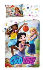 Halantex Vključeno posteljno perilo Lego Friends Good Vibes Cotton, 140/200, 70/90 cm