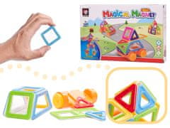 WOWO Magnetne kocke za otroke - Mini Magnetic Blocks Magic Magnet 38 kosov, za otroke od 3 let v 1