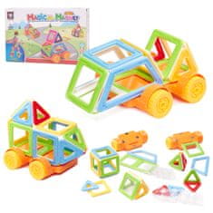 WOWO Magnetne kocke za otroke - Mini Magnetic Blocks Magic Magnet 38 kosov, za otroke od 3 let v 1