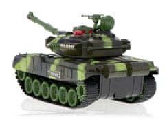 WOWO Daljinsko voden RC tank - RC War Tank 9993 z gozdno kamuflažo, 2,4 GHz