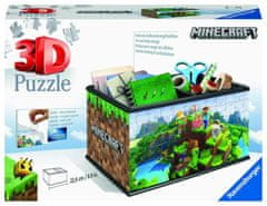 Ravensburger Puzzle 3D škatla za shranjevanje Minecraft 216 kosov