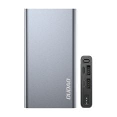 DUDAO metal power bank z led indikatorjem 10000mah srebrna (k5pro)