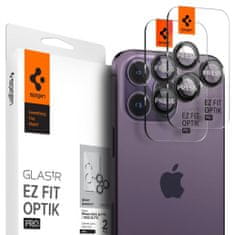 slomart zaščitni aparat spigen optik.tr "ez fit" camera protector 2-pack iphone 14 pro / pro max / 15 pro / pro max black