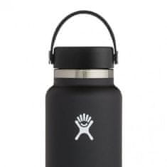 Hydro Flask Wide Mouth Flex Cap steklenica, 946 ml, črna