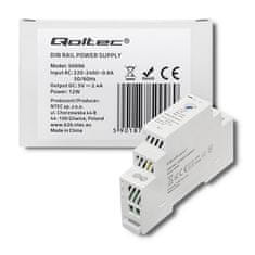 Qoltec napajalnik qoltec din rail | 12w | 5v | 2,4a