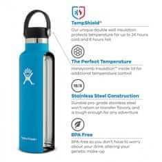 Hydro Flask Standard Mouth Flex Cap steklenica, 621 ml, oranžna