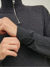 Jack&Jones Moški pulover JJEEMIL Regular Fit 12189339 Dark Grey Melange (Velikost M)