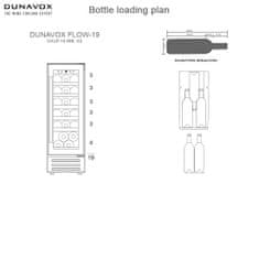 Dunavox vinska vitrina DAUF-19.58B podpultno vgradna