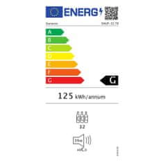 Dunavox vinska vitrina DAUF-32.78DB podpulno vgradna