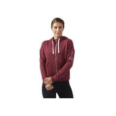 Reebok Športni pulover bordo rdeča 170 - 175 cm/M Elements Full Zip